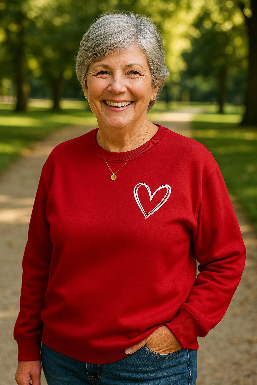 Tess | Heart Detail Jumper - Comfort, Style and Softness