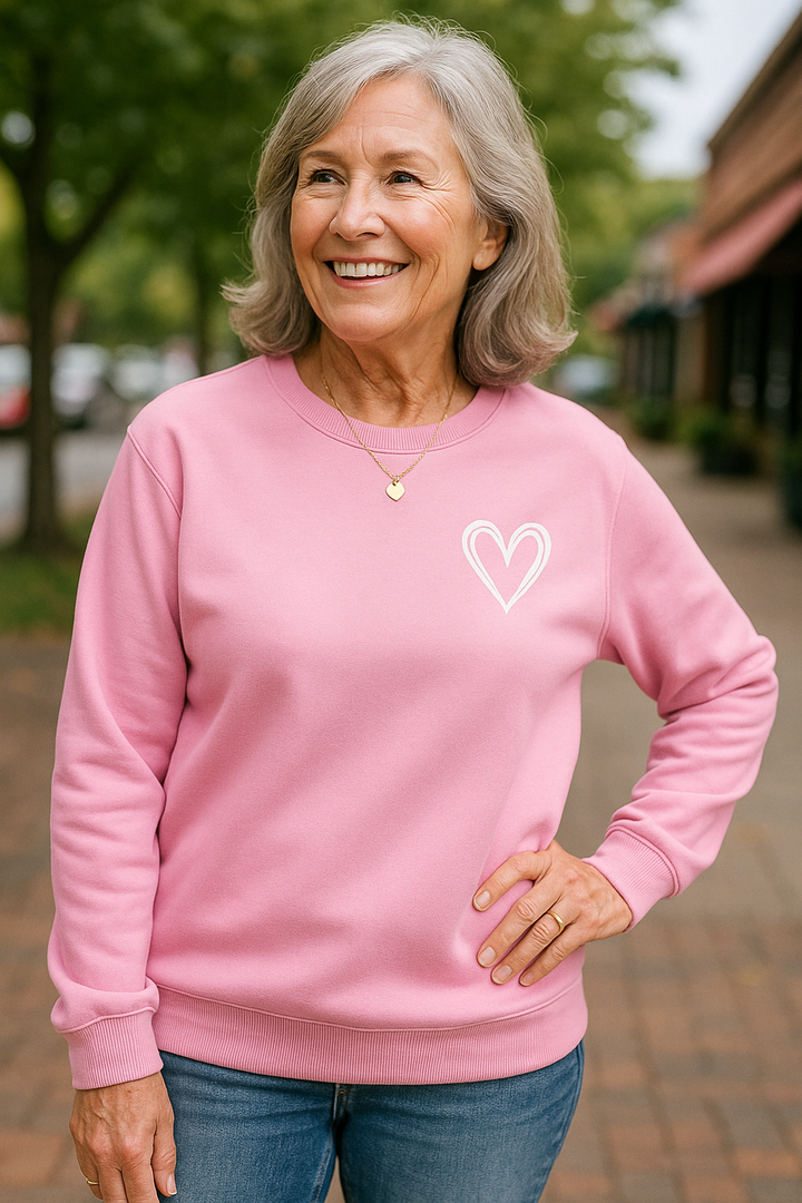 Tess | Heart Detail Jumper - Comfort, Style and Softness