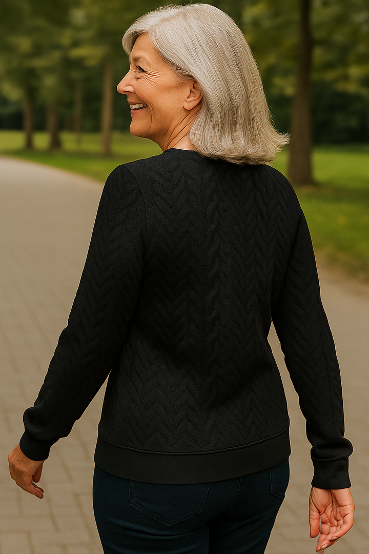 Nestelle | Cable Zip Knit - Comfort, Class and Confidence.
