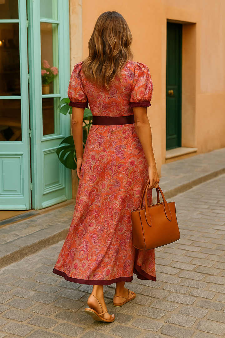Aurorra –  Elegant Pink Long Dress