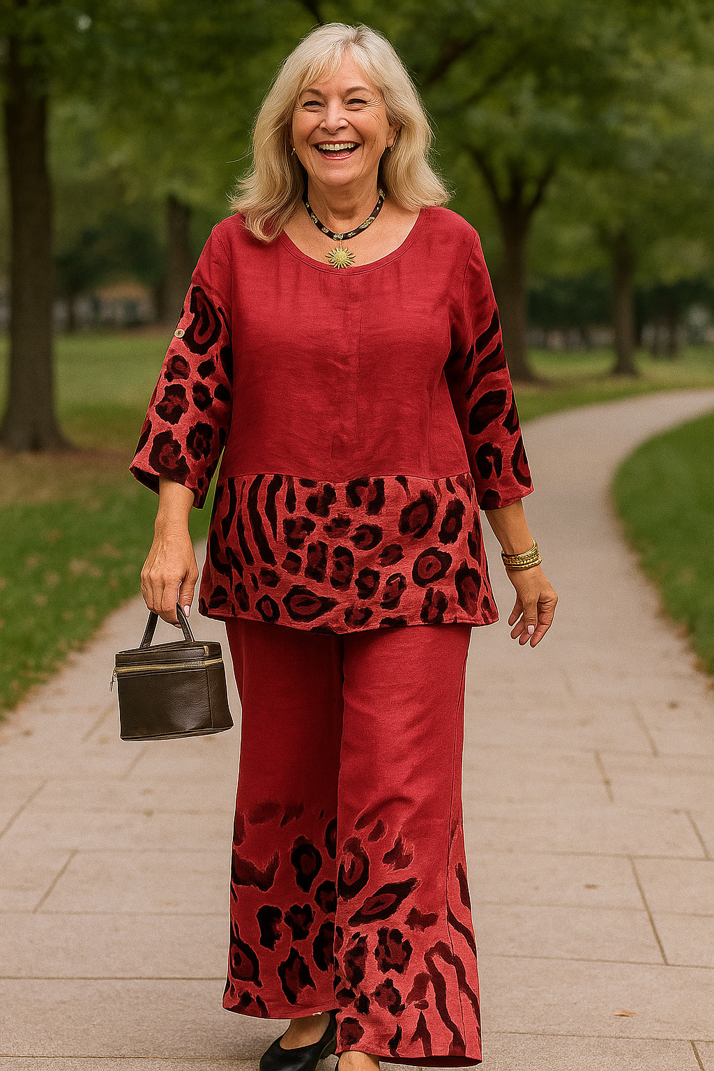 Nahla Ease 2‑Piece Set – Confidence with a Touch of Wild