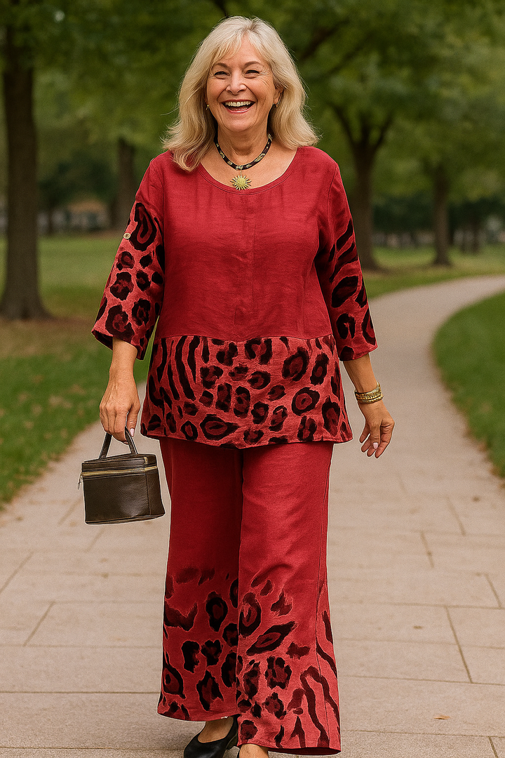 Nahla Ease 2‑Piece Set – Confidence with a Touch of Wild