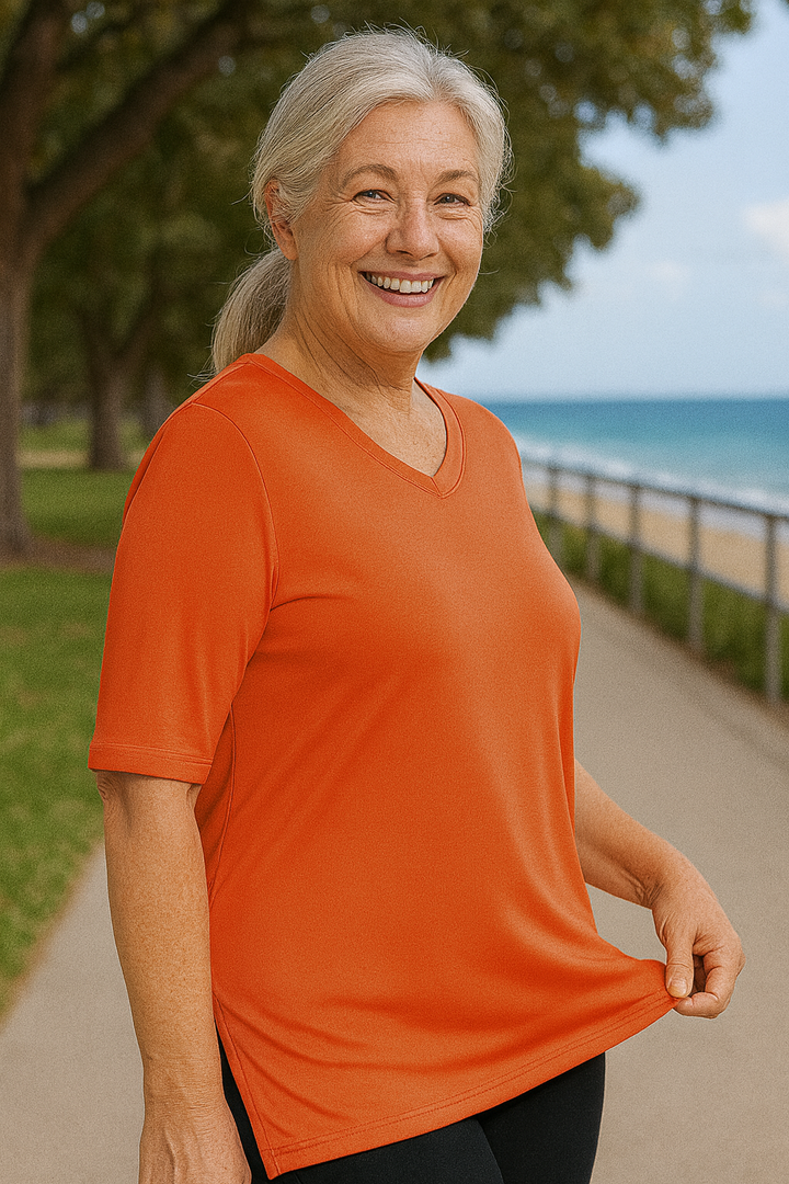 Olanna| Everyday Comfort Tee – 3 Pack for Flattering Tummy & Arm Coverage