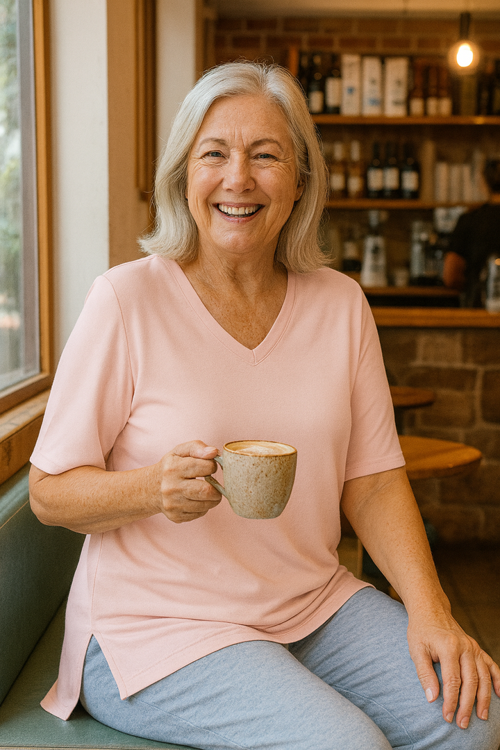 Olanna| Everyday Comfort Tee – 3 Pack for Flattering Tummy & Arm Coverage