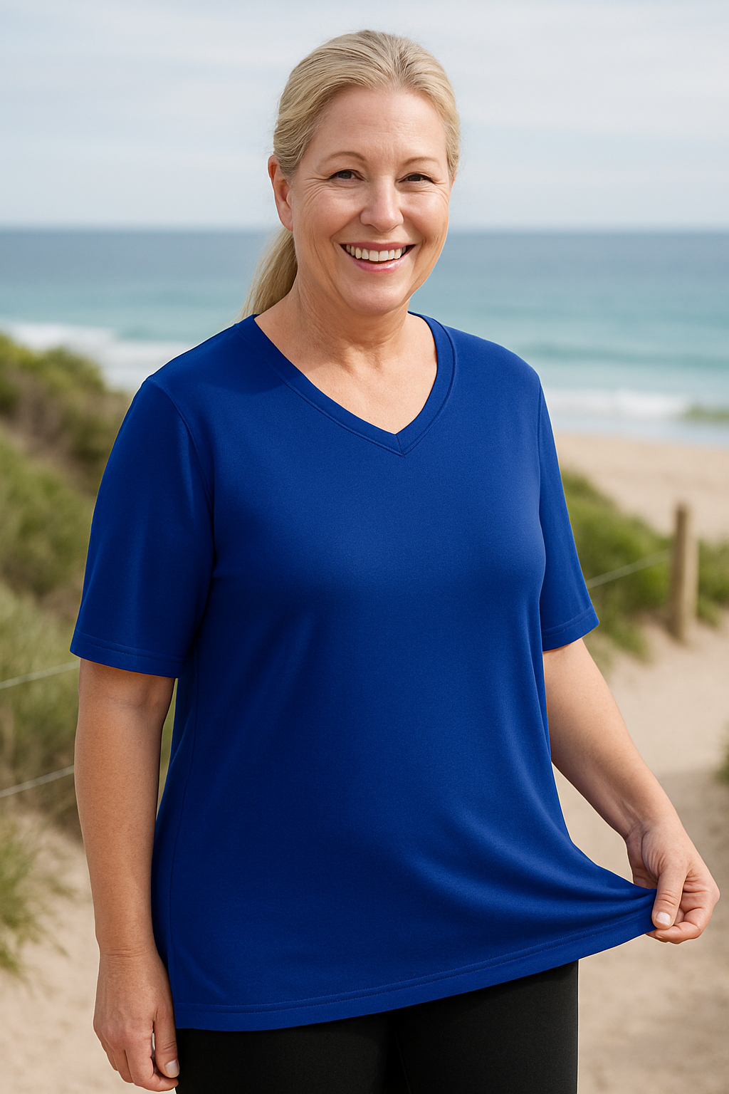 Olanna| Everyday Comfort Tee – 3 Pack for Flattering Tummy & Arm Coverage