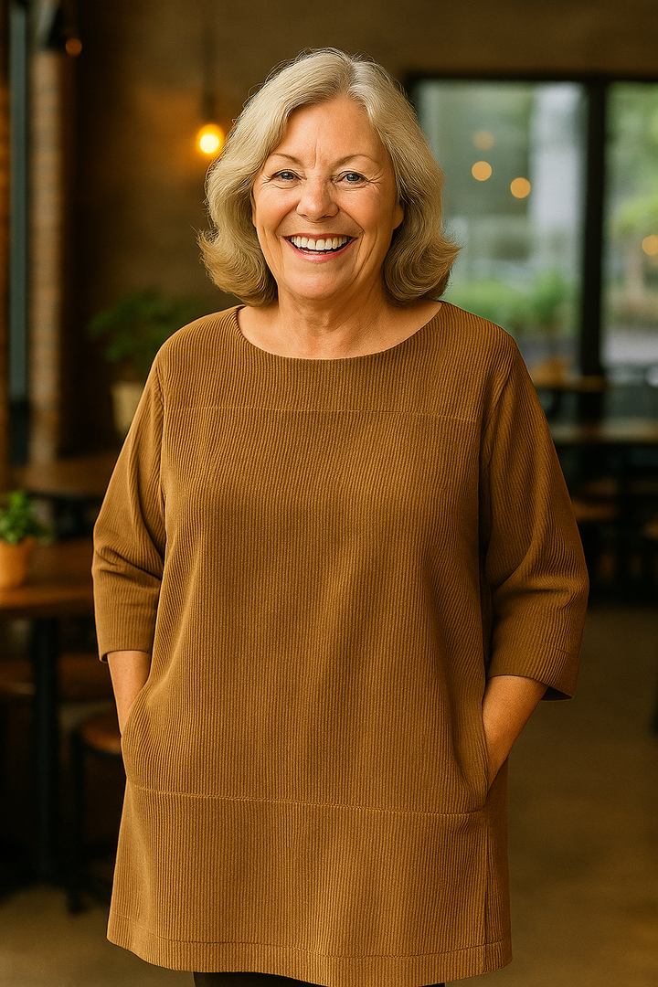 Marley| Soft Cord Tunic – Effortless Comfort, Quiet Elegance