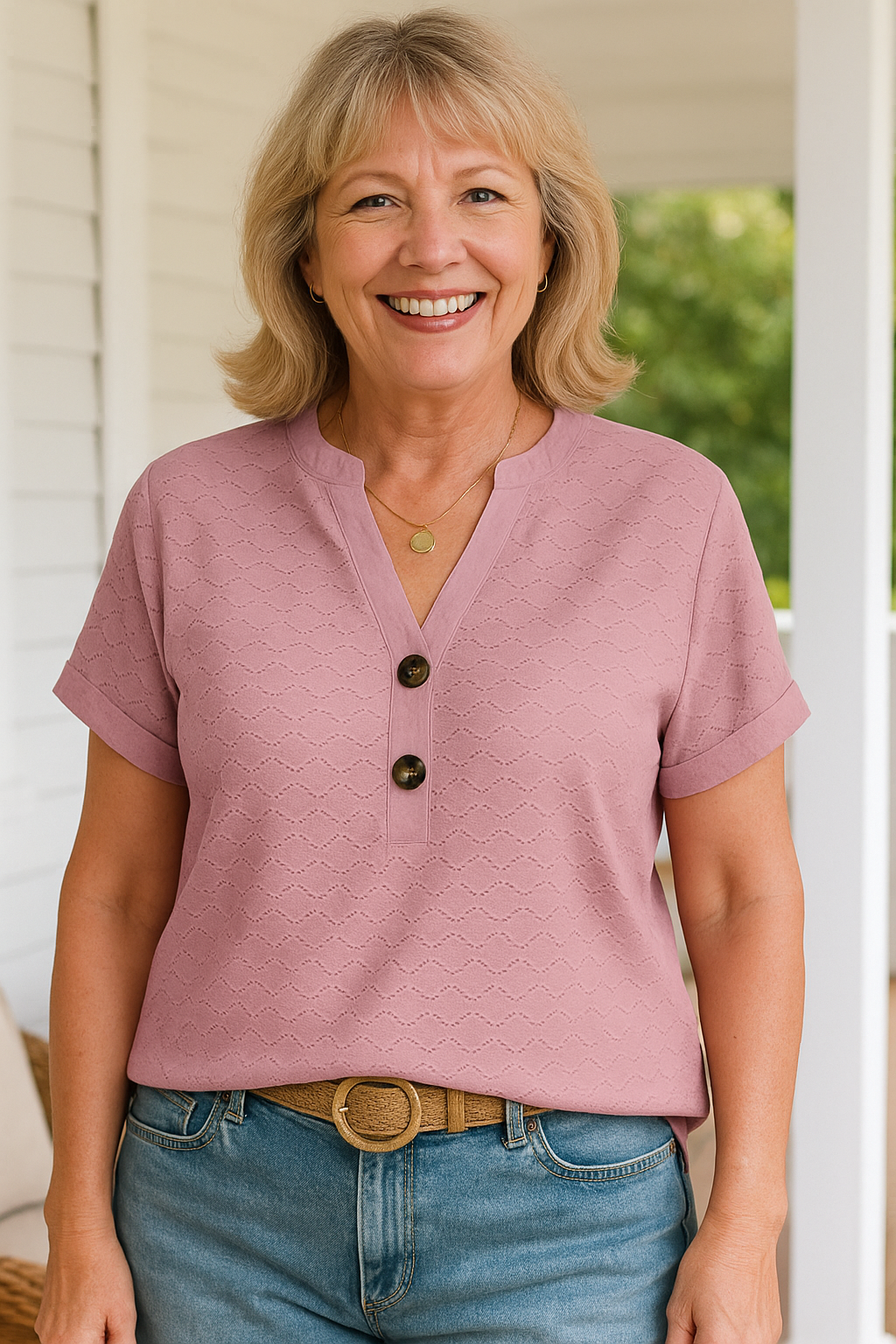 Joan | Blouse – Flattering Fit, Zero Cling, All Confidence