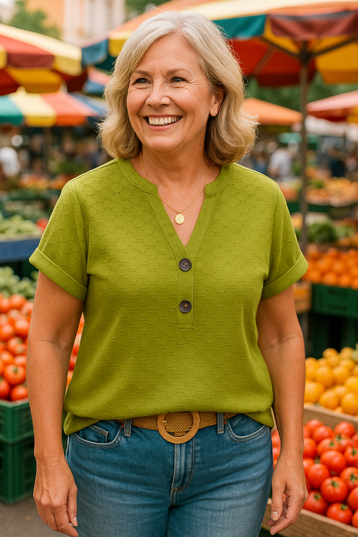 Joan | Blouse – Flattering Fit, Zero Cling, All Confidence