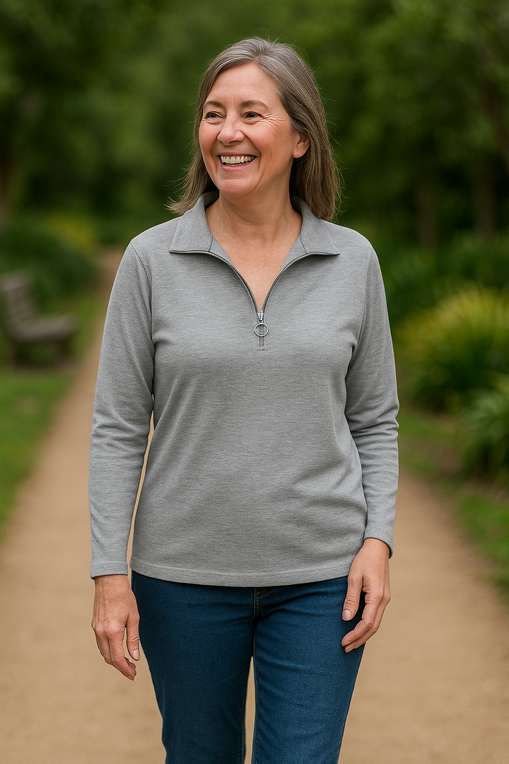 Josephine | Soft-Touch Half-Zip Jumper