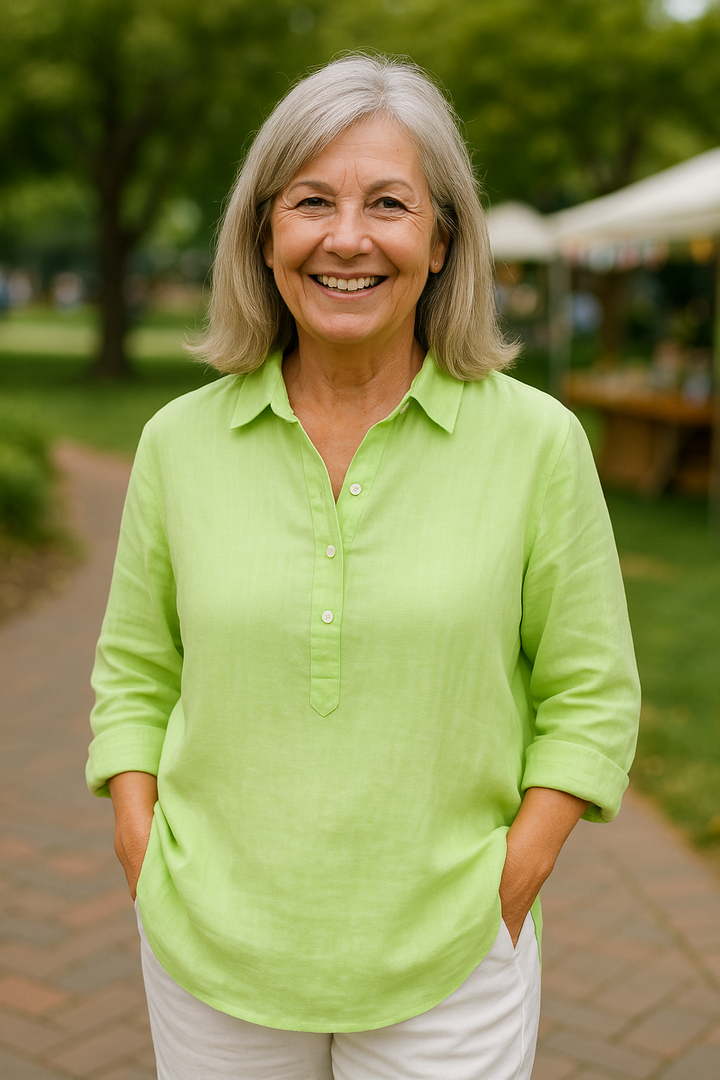 Serena SoftShape Blouse – Flattering comfort that actually breathes