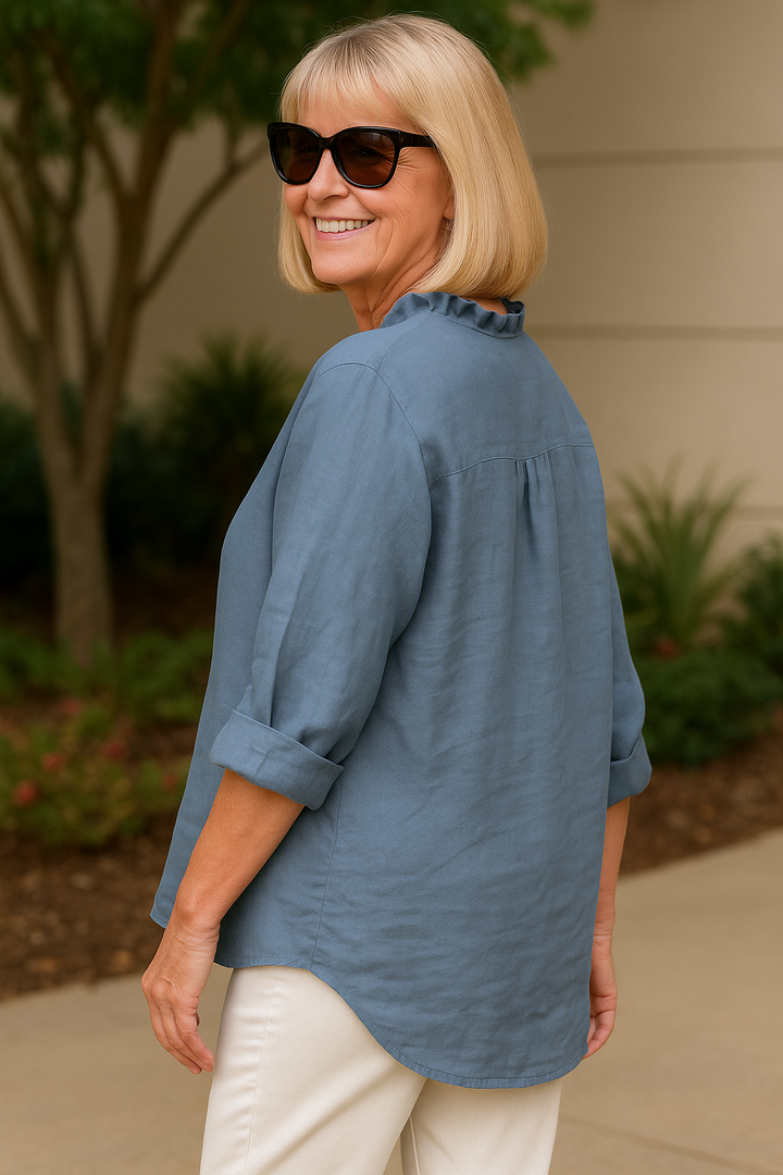 Maribel | Soft Ruffle Blouse -  for Real Comfort