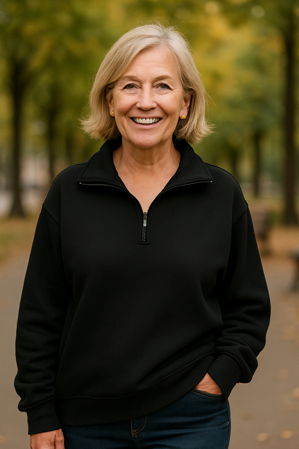 Bindi Quarter-Zip Knit