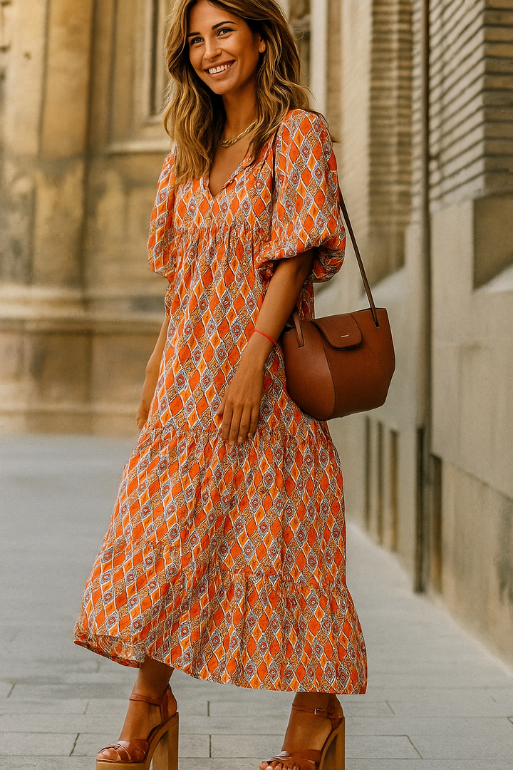 Blanche - Dress with Puff Sleeves