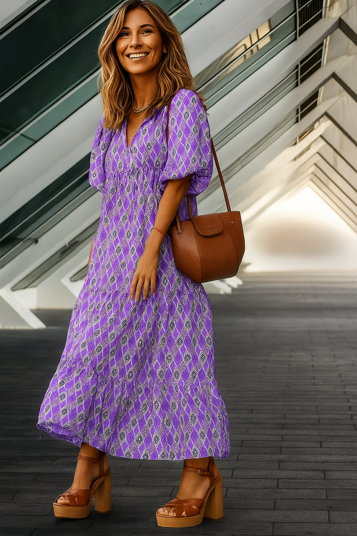 Blanche - Dress with Puff Sleeves