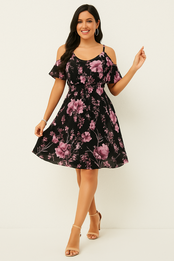 Amelie - Floral Off-the-Shoulder Dress