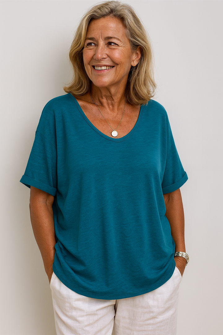 Olivia | Soft Drape Everyday Top – Confidence Without Compromise