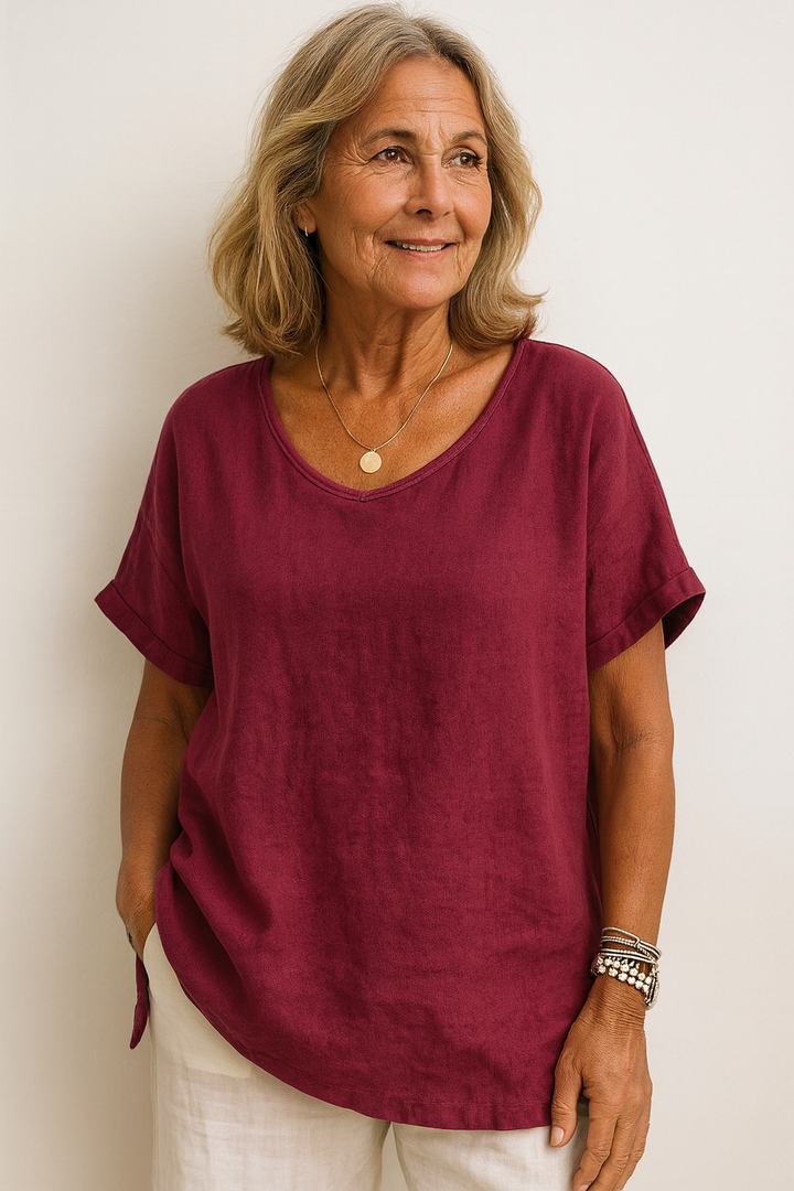 Olivia | Soft Drape Everyday Top – Confidence Without Compromise