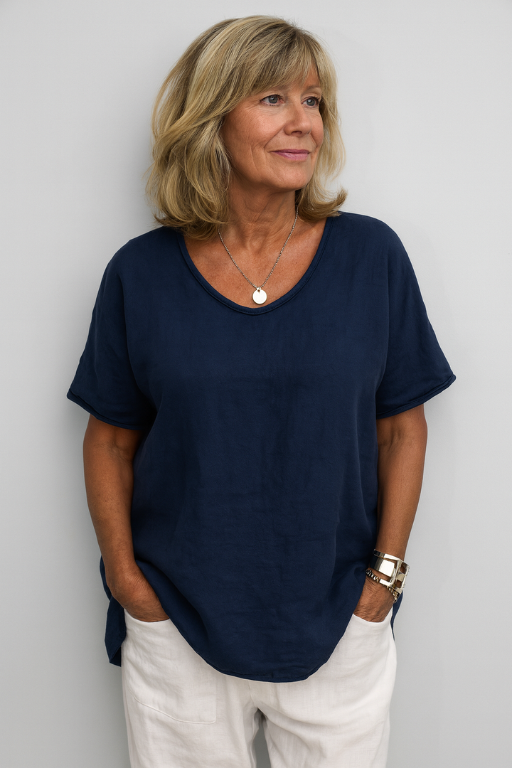 Olivia | Soft Drape Everyday Top – Confidence Without Compromise