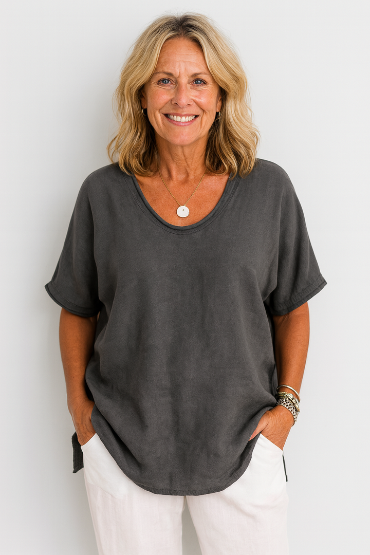 Olivia | Soft Drape Everyday Top – Confidence Without Compromise