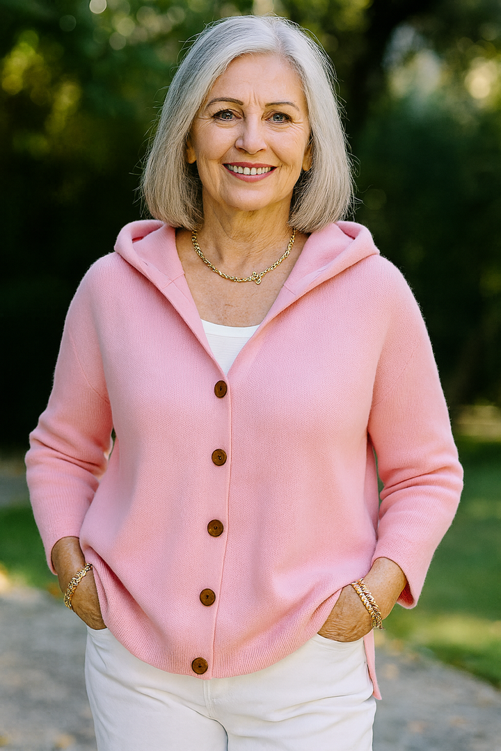 Elizabeth | Cozy Knit Cardigan with Hood