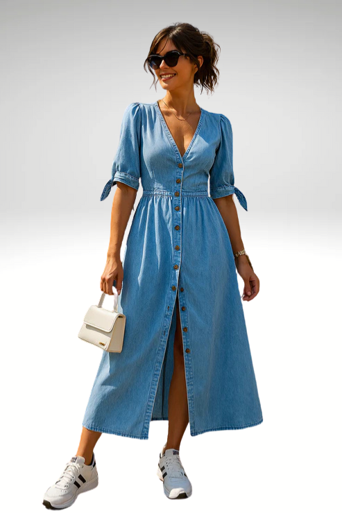 Clara – Stylish Denim Dress