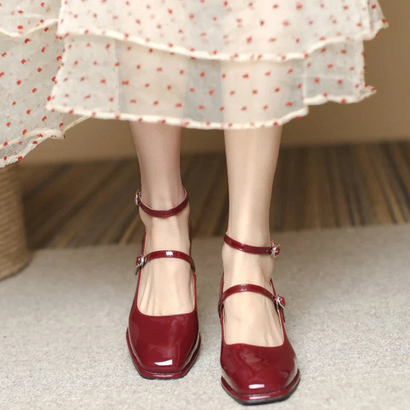 Chloe&Rose™| Elegant Ankle-Strap Pumps