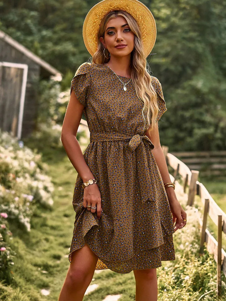 Scarlett™ - Casual Pleated Floral Dress