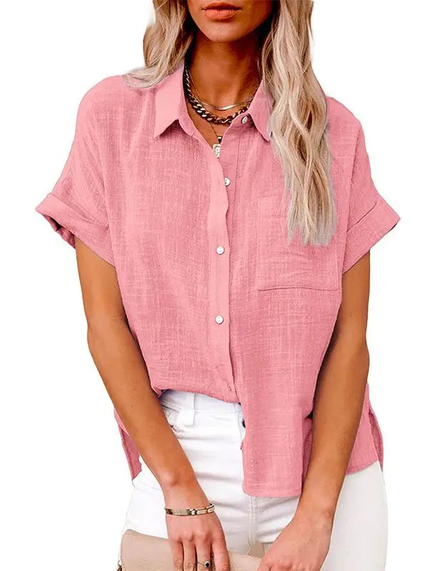 LILABOUTIQ'S | CASUAL BUTTON-UP BLOUSE