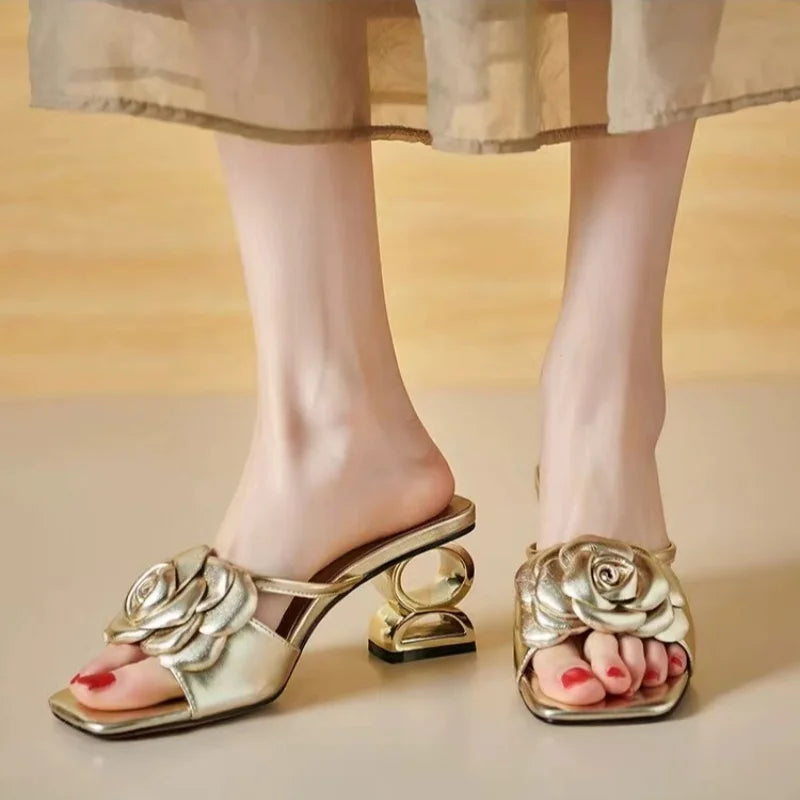 Chloe&Rose™| Dera Floral Sandals