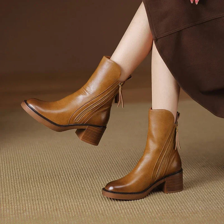 Freya | Premium Leather Ankle Boots
