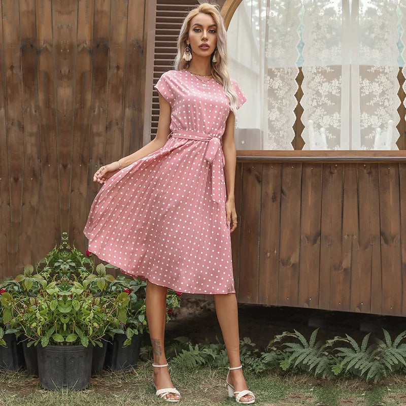 LUCY POLKA DOT MIDI DRESS