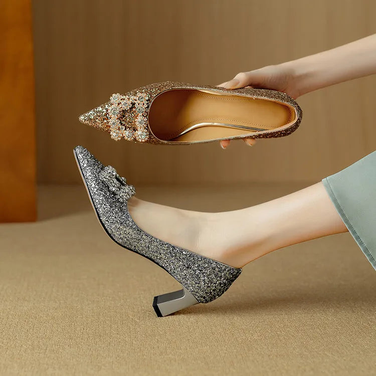 Chloe&Rose™| Gloria Glitter Pumps