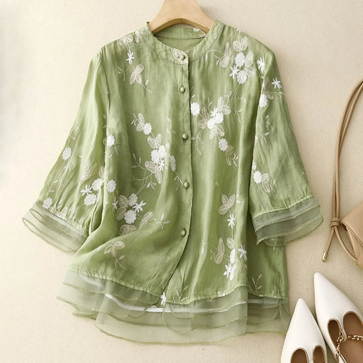 Avery™ - Vintage Floral Blouse