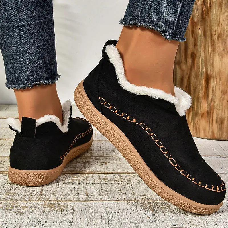 Diana | Cozy Support Ankle Boot – Warmth Without the Bulk