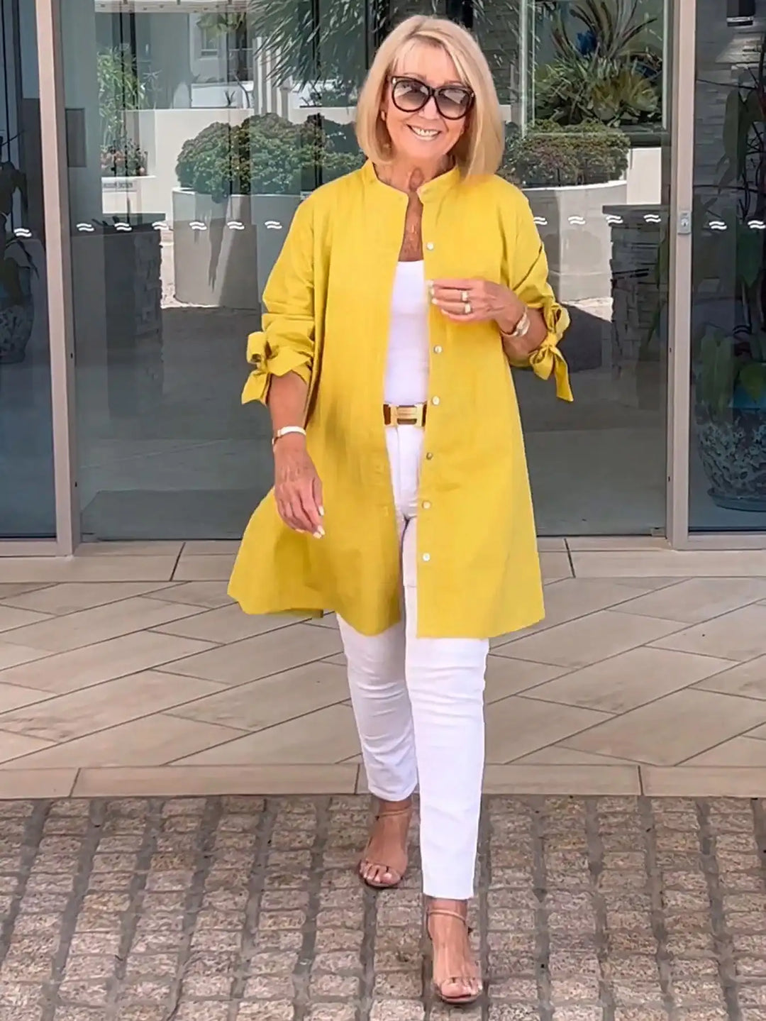 Linda | Drape Blouse – Effortless Elegance for Real Women