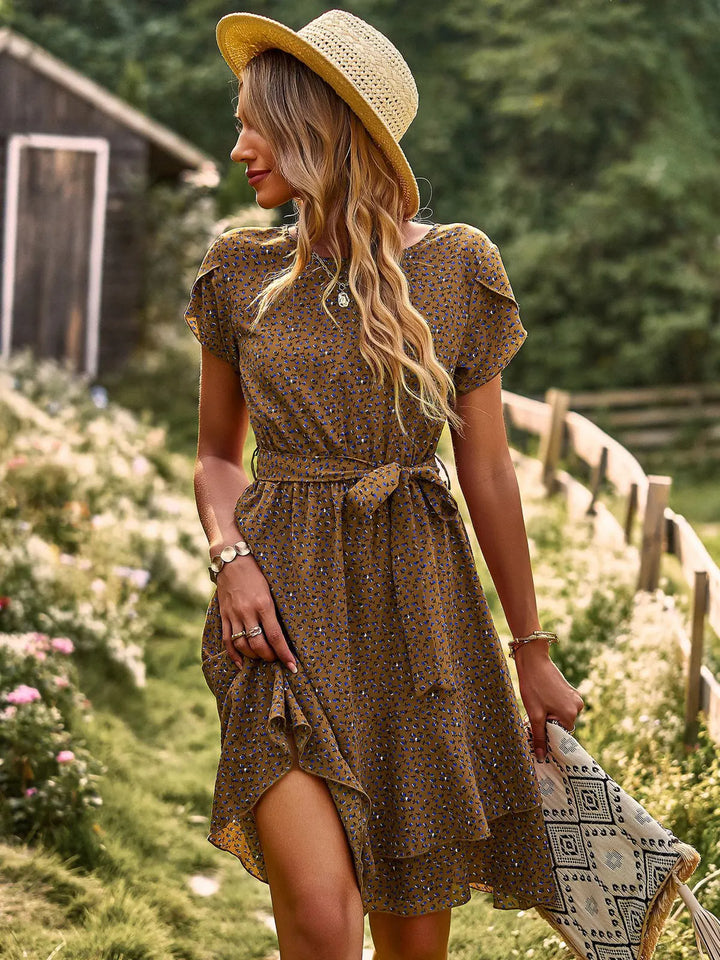 Scarlett™ - Casual Pleated Floral Dress