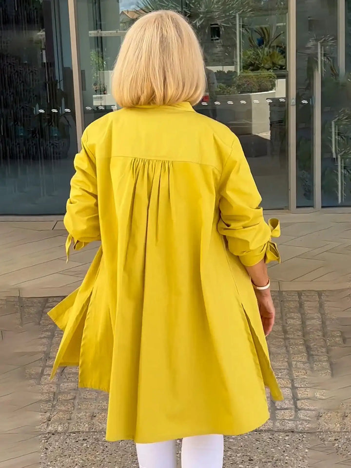 Linda | Drape Blouse – Effortless Elegance for Real Women