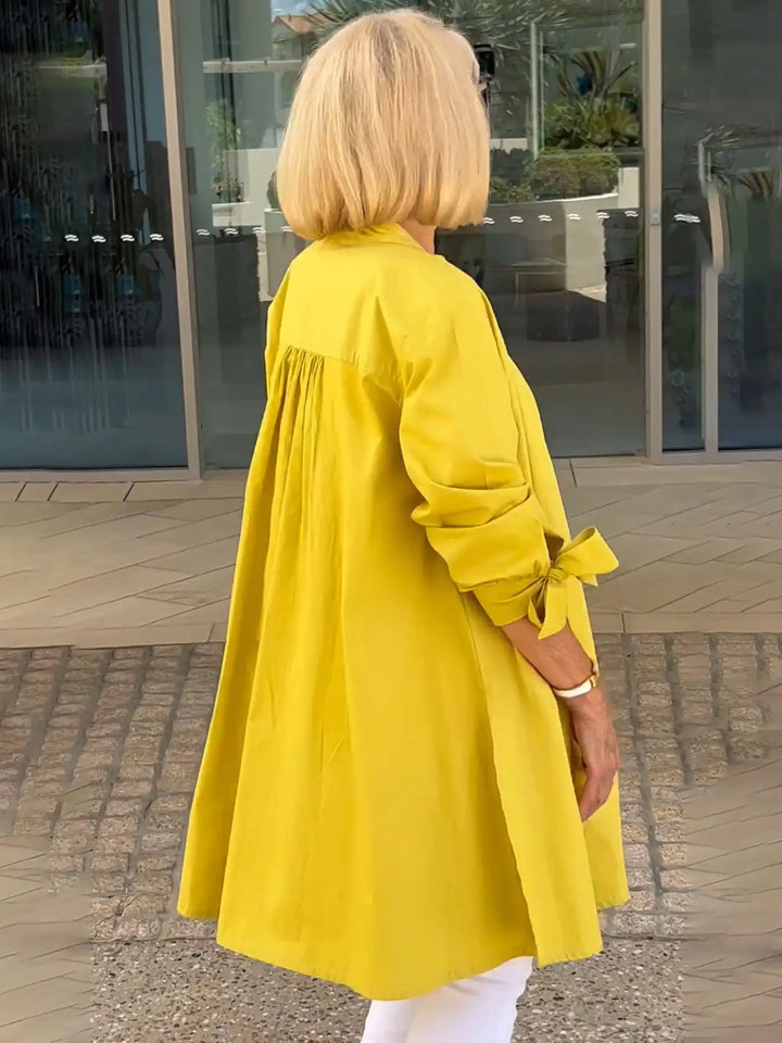 Linda | Drape Blouse – Effortless Elegance for Real Women