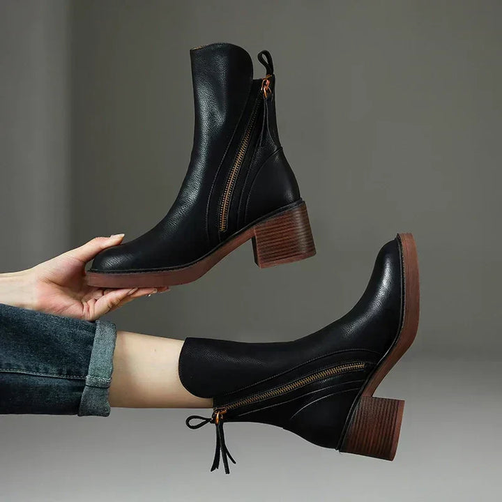 Freya | Premium Leather Ankle Boots