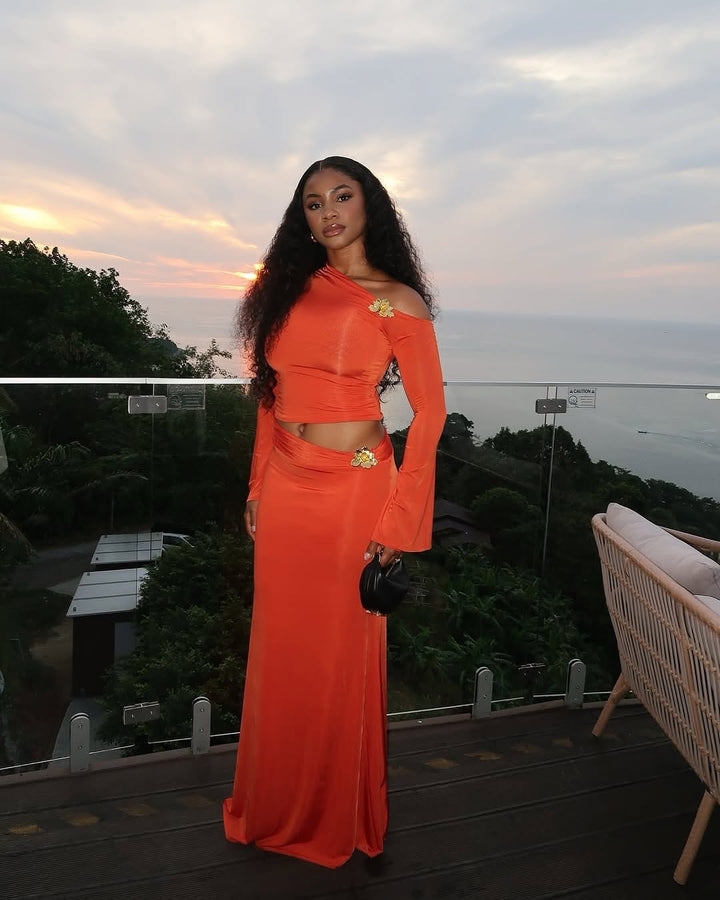 Mariluz – Elegant Maxi Skirt  Set