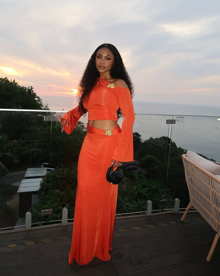 Mariluz – Elegant Maxi Skirt  Set