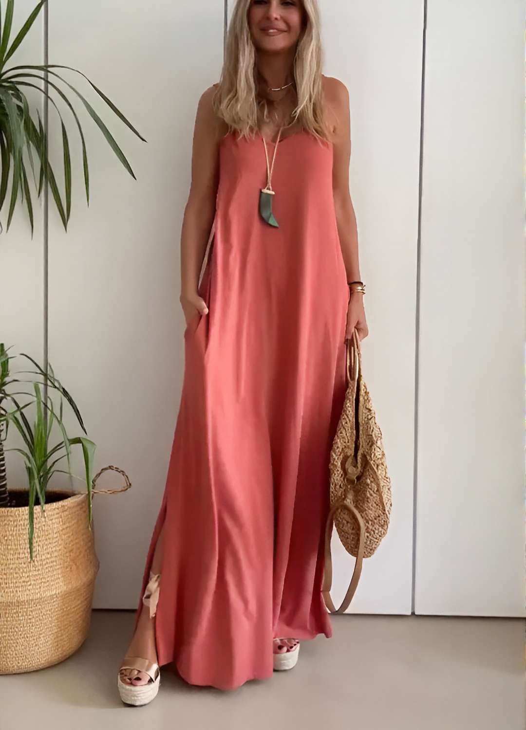 Melissa™ | Sleeveless Flowy Maxi Dress