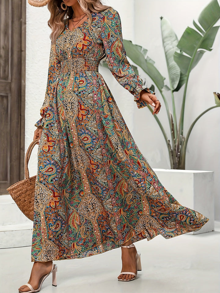 Mekha - Long Sleeve Floral Dress