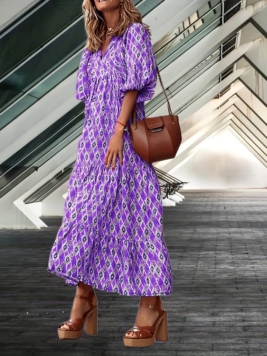 Blanche - Dress with Puff Sleeves