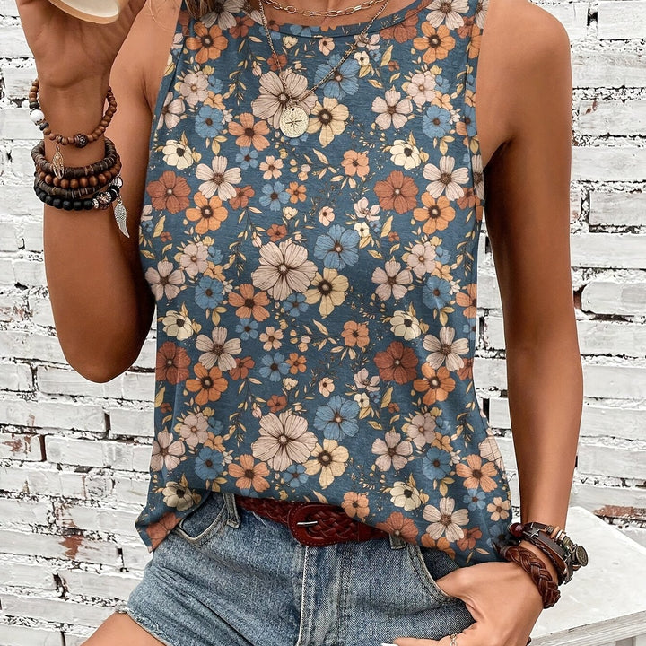 Olivia™ - Retro Floral Tank Top