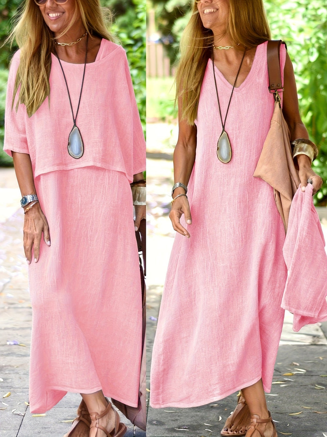 Emily™ | Lightweight blouse with half sleeves