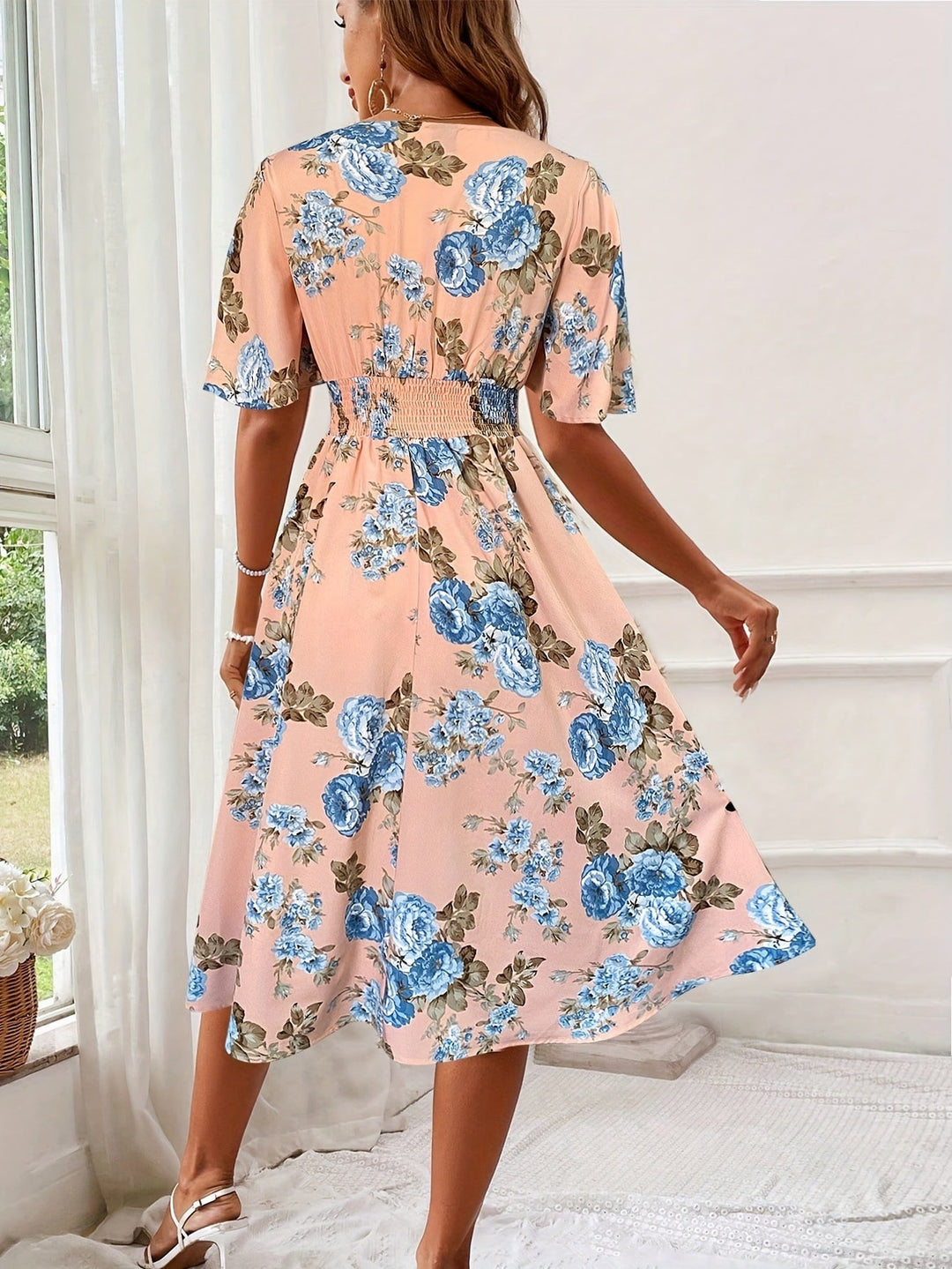 Jessica - Floral Print Maxi Dress