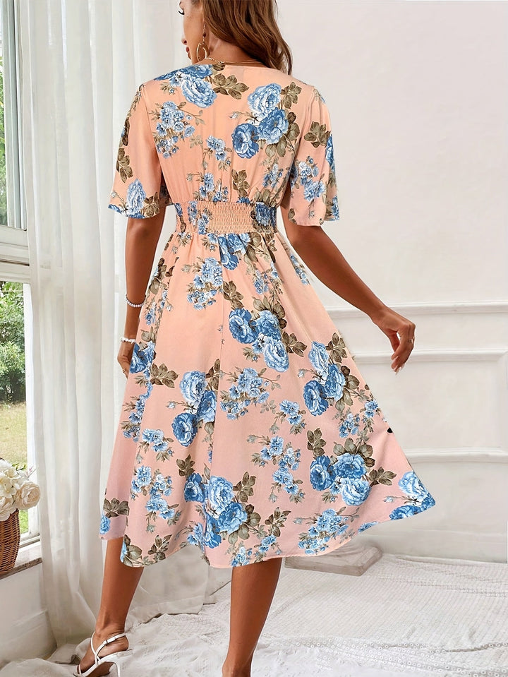 Jessica - Floral Print Maxi Dress