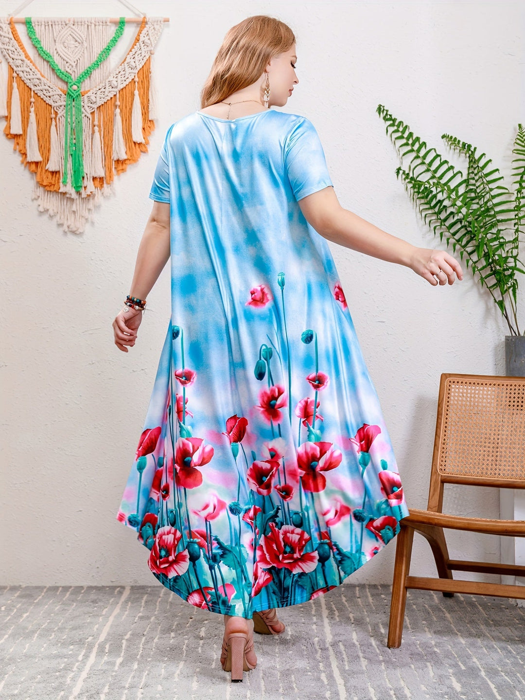 Karen - Plus Size Floral Dress