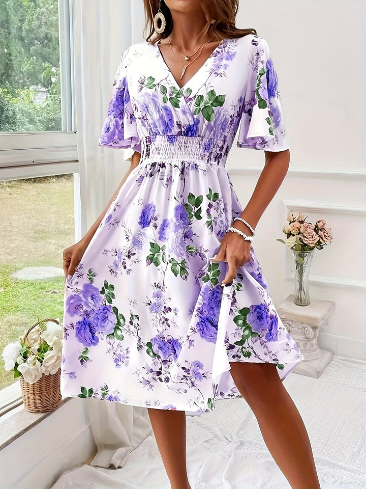Olive - Plus Size Floral Dress